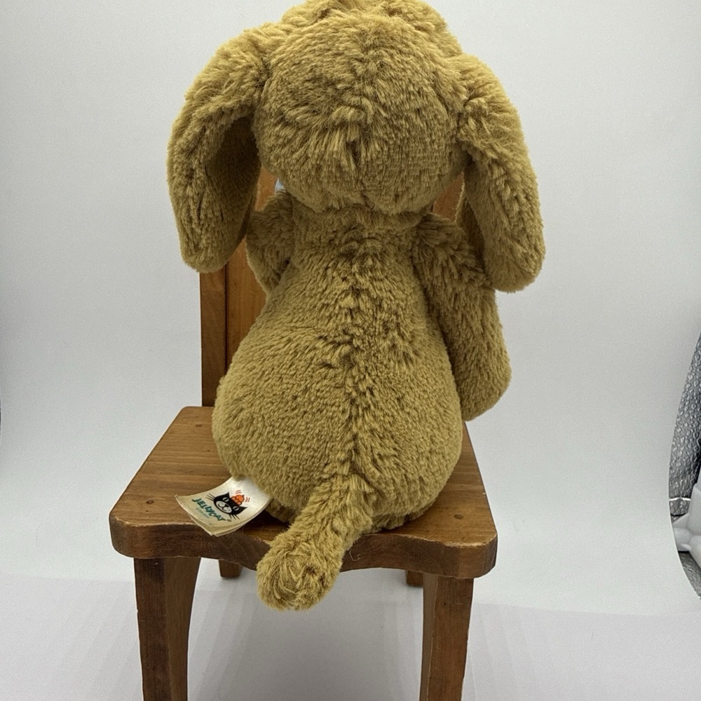 Jellycat London Bashful Toffee Puppy Dog 12" Plush Stuffed Medium - Picture 5 of 8